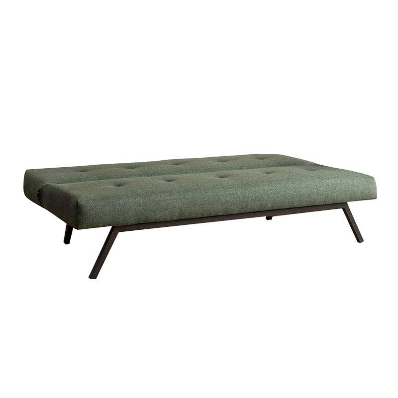 Zola триместен платнен диван легло в зелен цвят 180x64x78cm.