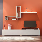 Odessa TV Unit в бял цвят 180x37x47cm.