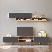 Serine TV Unit сапфирен дъб - цвят антрацит 170x37x45cm.