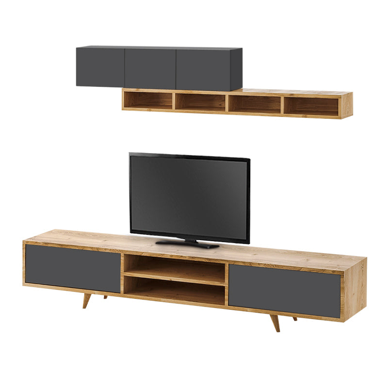 Serine TV Unit сапфирен дъб - цвят антрацит 170x37x45cm.