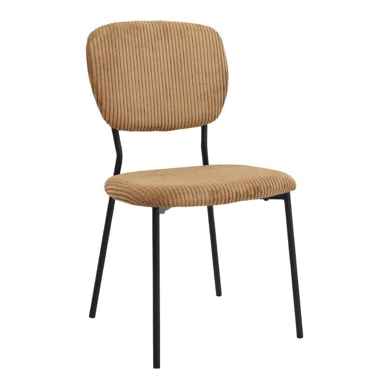 Dining Трапезен комплект 5 части Roger - Kevin MDF - плат акация цвят - горчица 120x70x75cm.