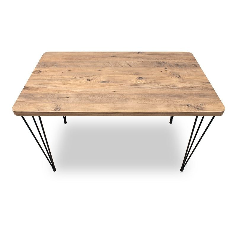 Dining Трапезен комплект 5 части Roger - Kevin MDF - плат акция цвят - мока 120x70x75cm.