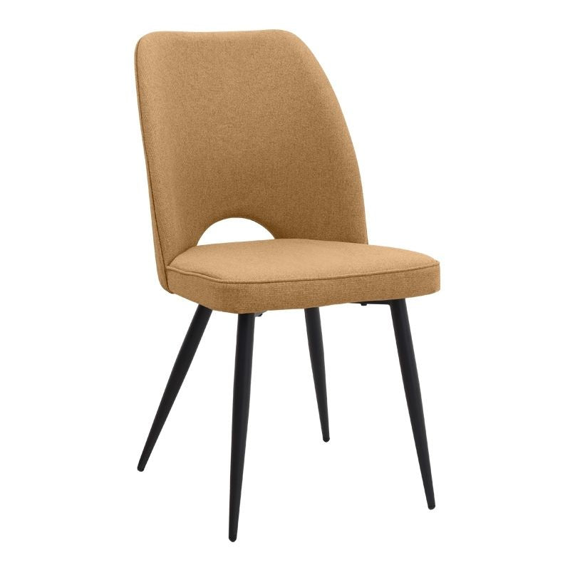 Dining трапезен комплект 5 части Roger - Christy MDF - плат черен мрамор, горчица 120x70x75cm
