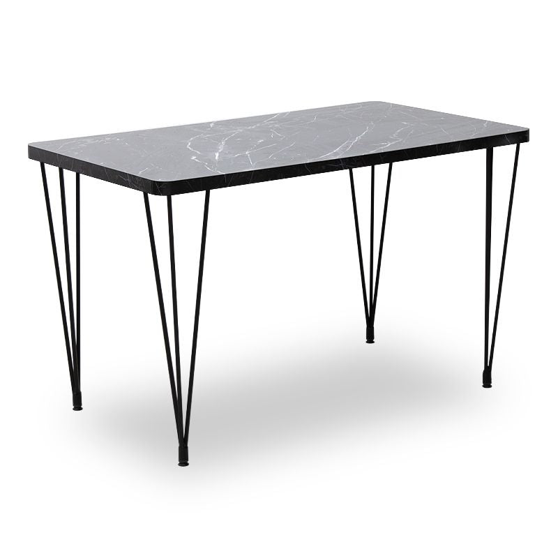Dining Трапезен комплект 5 части Roger - Bianca MDF - плат черен мрамор, сив 120x70x75cm