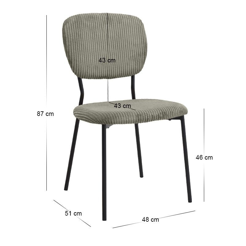 Dining Трапезен комплект 5 части Roger - Kevin MDF - плат бетон сив цвят - маслина 120x70x75cm.