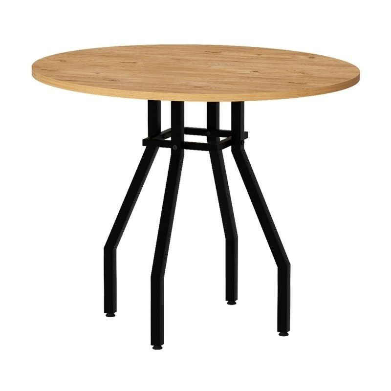 Dining Трапезен комплект 5 части Roma - Rosa борова дървесина цвят дъб - сив Ø80x75cm.