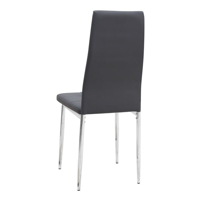 Dining Трапезен комплект 5 части Allos - Rosa sapphire цвят дъб - сив 75x75x77cm.