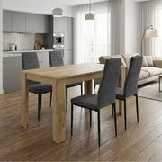 Dining Трапезен комплект 5 части Darlen - Rosa сапфирен дъб - сив 125x72x74cm.