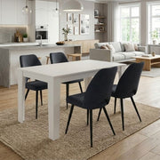 Dining Трапезен комплект 5 части Darlen - Christy бял - антрацит 125x72x74cm