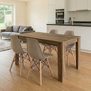 Dining Трапезен комплект 5 части Darlen - Nova цвят орех - капучино 125x72x74cm.
