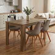 Dining Трапезен комплект 5 части Darlen - Viva орех цвят - капучино 125x72x74cm.