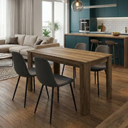 Dining Трапезен комплект 5 части Darlen - Iris цвят орех - сив 125x72x74cm.