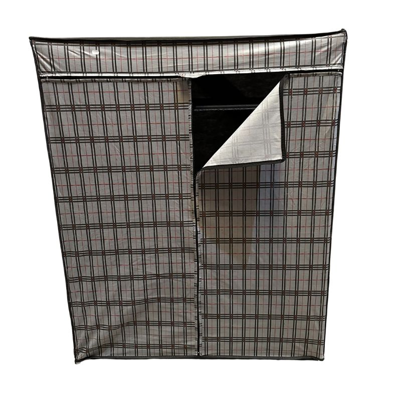 Perilla платнен гардероб в сив цвят 117x48x145cm.