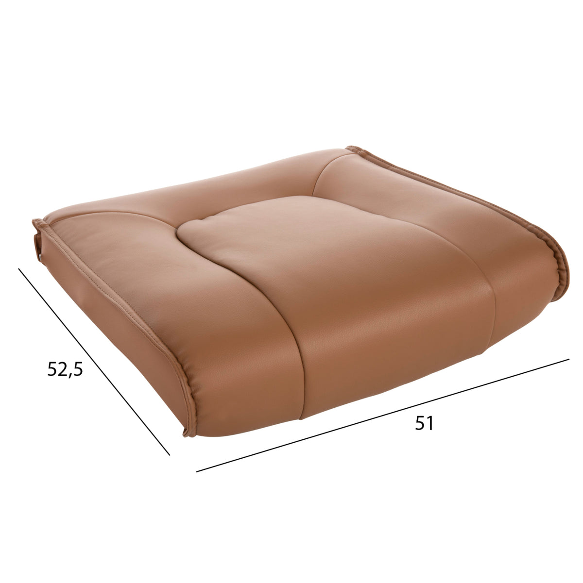 Резервна седалка за офис стол камел PU 50x46 см.