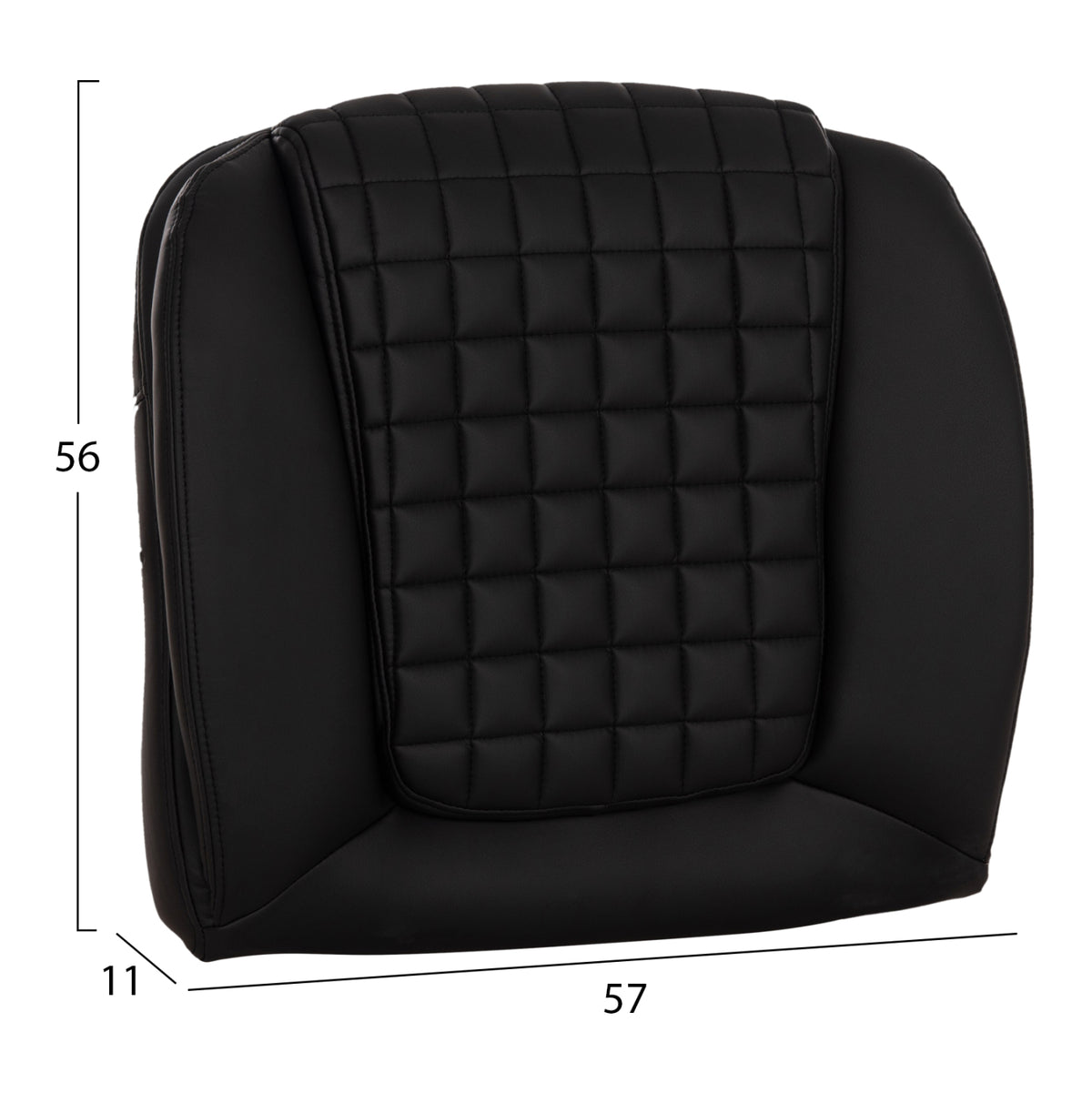 Резервна седалка за офис стол черен PU 57x11(дебелина)x56см.
