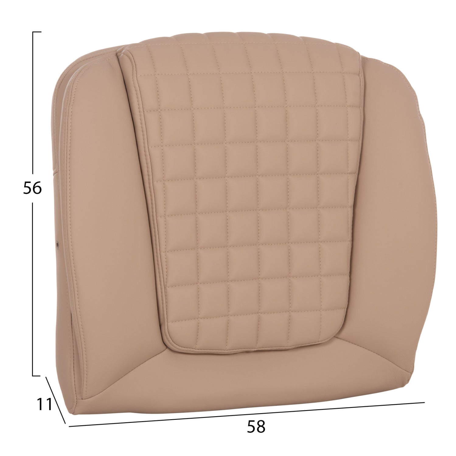 Резервна седалка за офис стол капучино PU 58x11(дебелина)x56см.