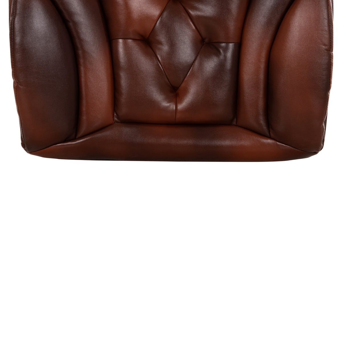 Резервна седалка за офис стол кафяв PU 56x10(дебелина)x56см.