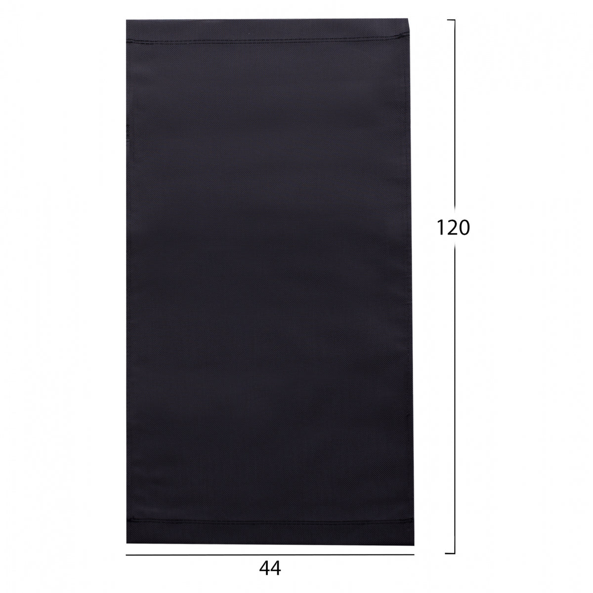 Резервен плат TEXTILENE 600гр/м2 2x1 черен за шезлонг Naxos 120x44