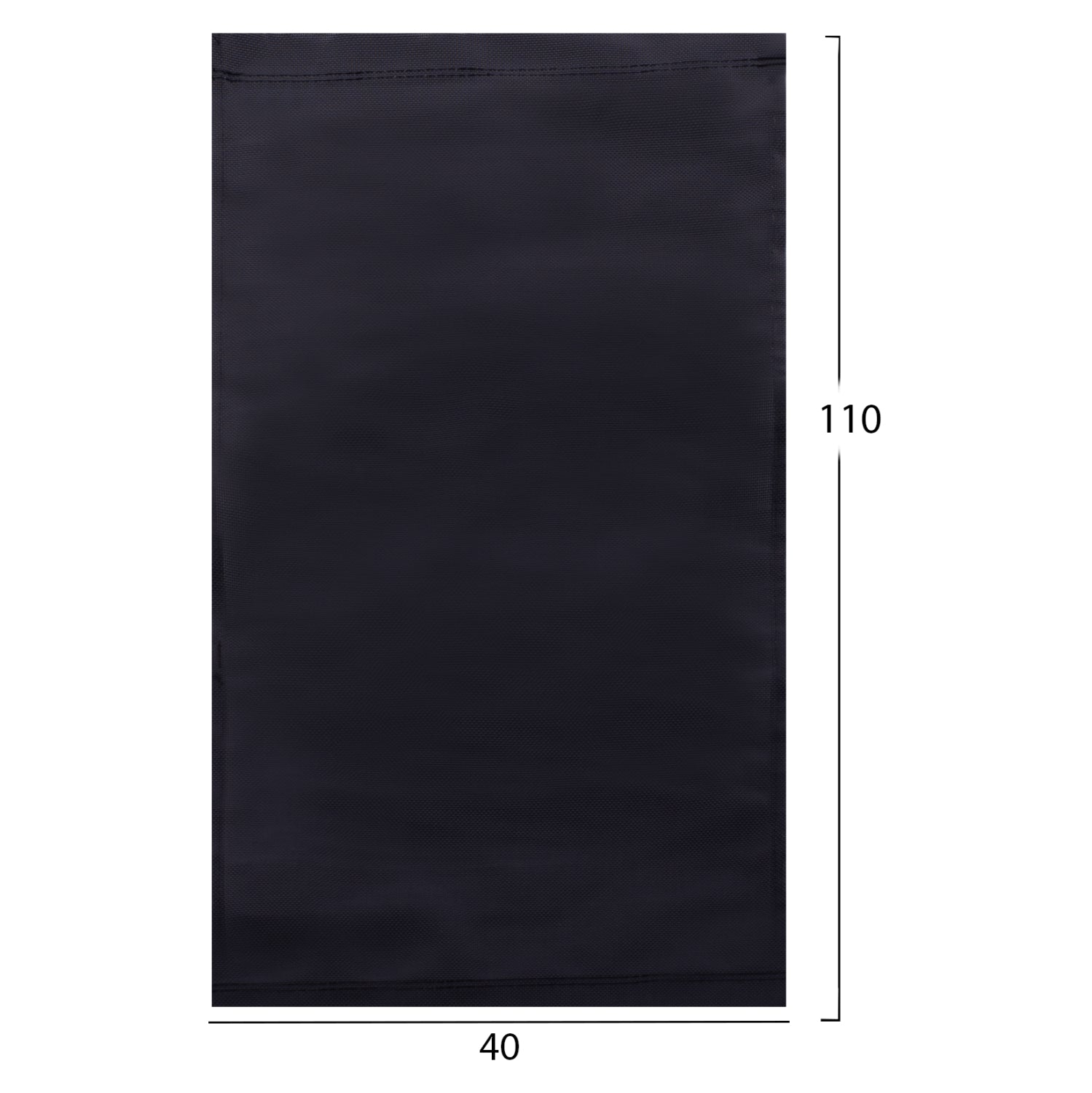 Резервен плат TEXTILENE 550гр/м2 2x1 черен за шезлонг Лимнос Т 110x40