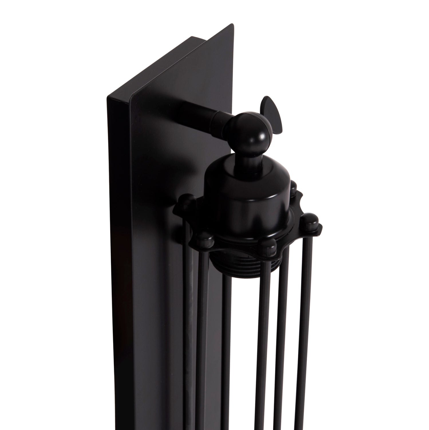 Аплик с 2 осветителни тела BEACON метал в черно 10x10x47Hсм.