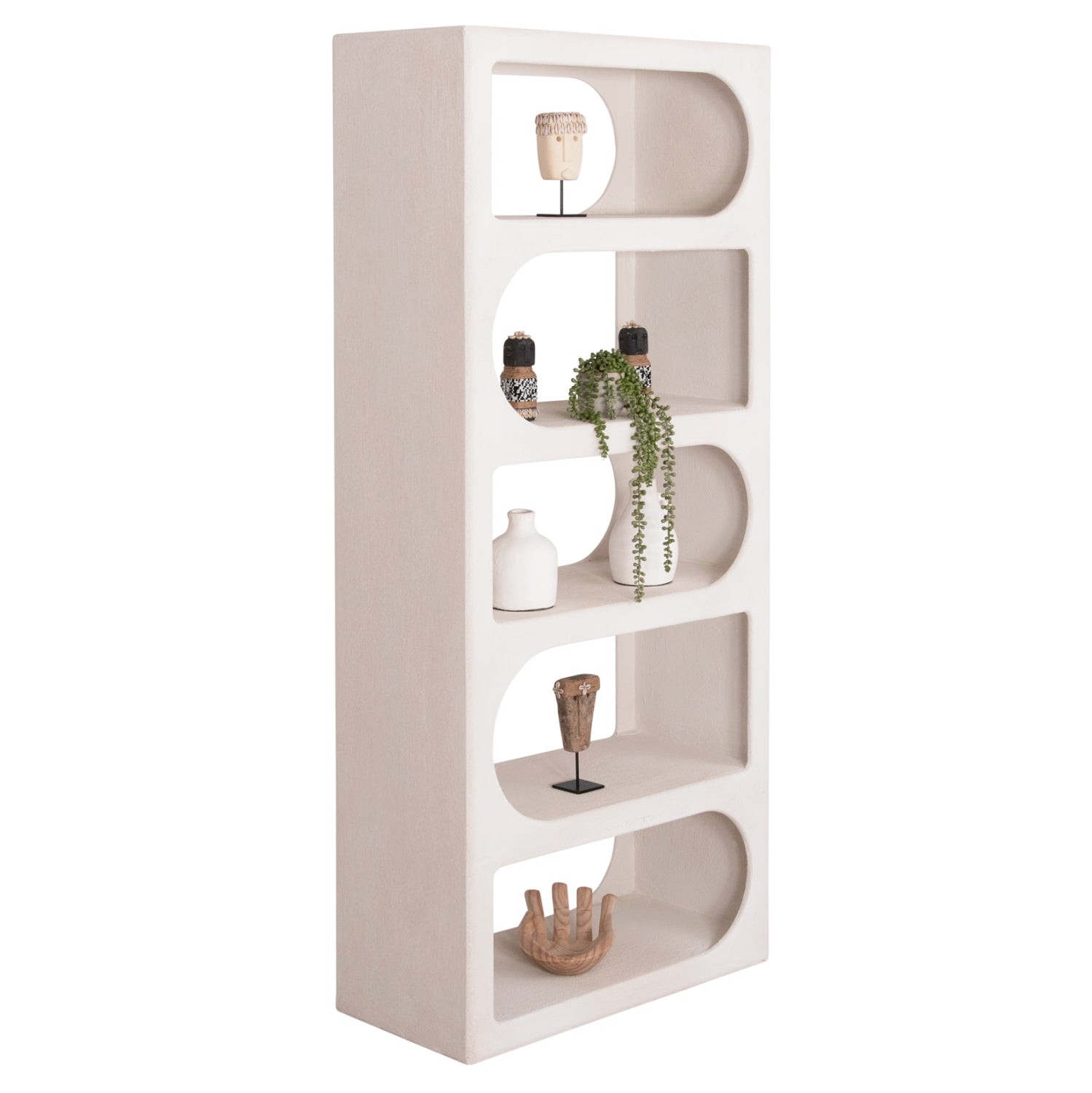 РАФТЕР СЕРИЯ SANTORINI MDF В БЯЛ ЦВЯТ 80x38x180Hсм.