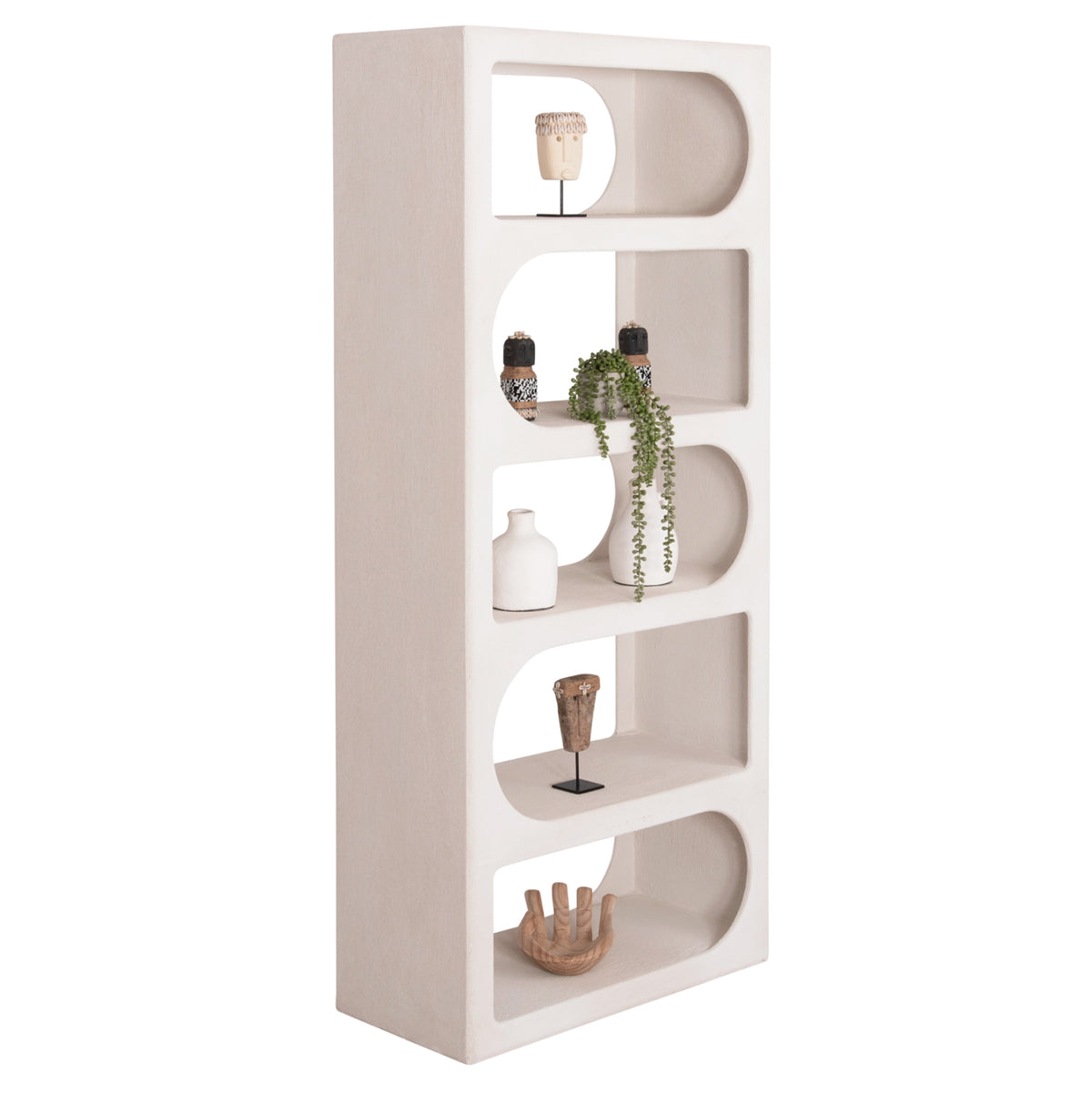 РАФТЕР СЕРИЯ SANTORINI MDF В БЯЛ ЦВЯТ 80x38x180Hсм.