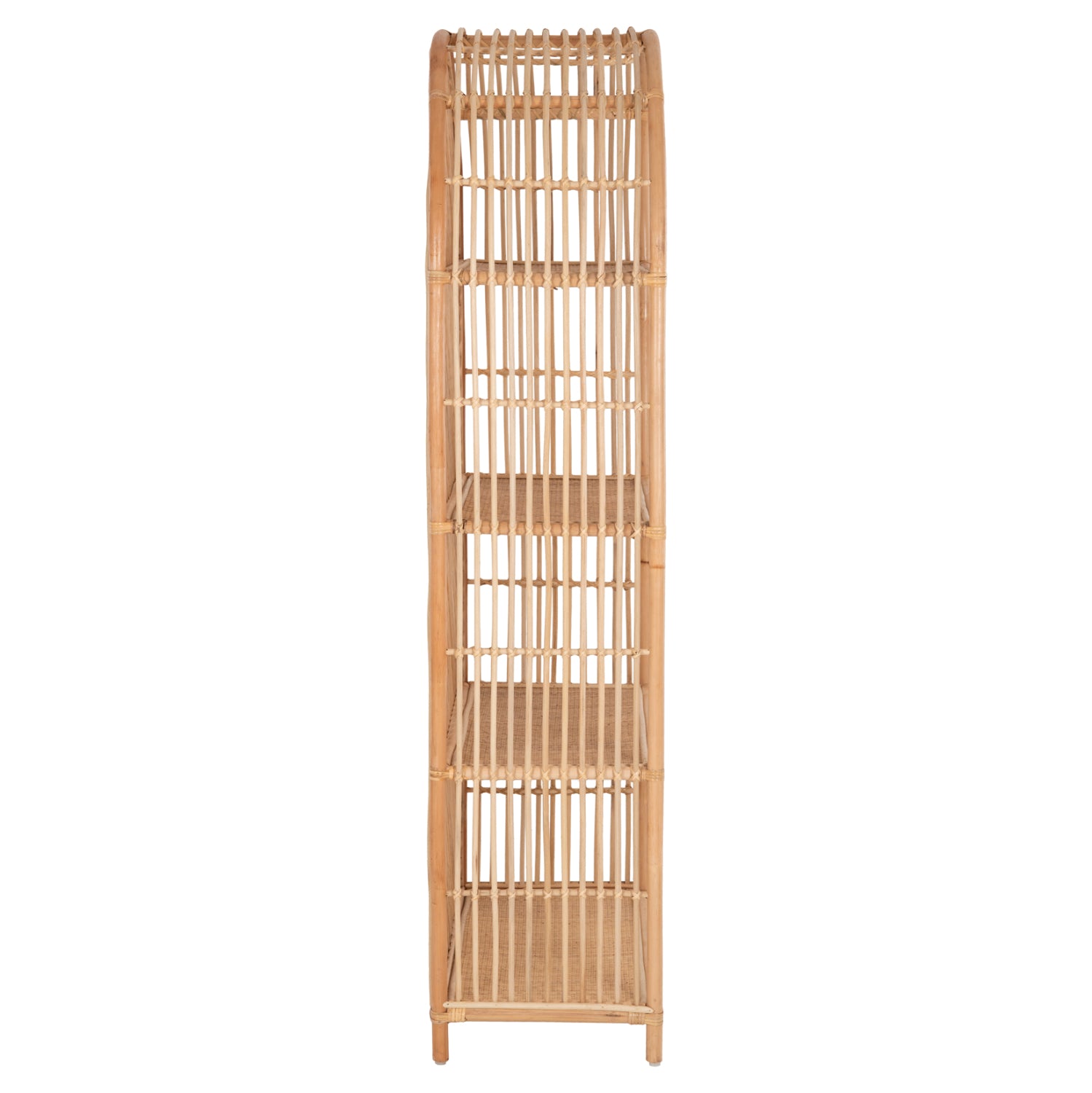 Библиотека SIMOK от естествен ратан в естествен цвят 80x40x182Hcm.