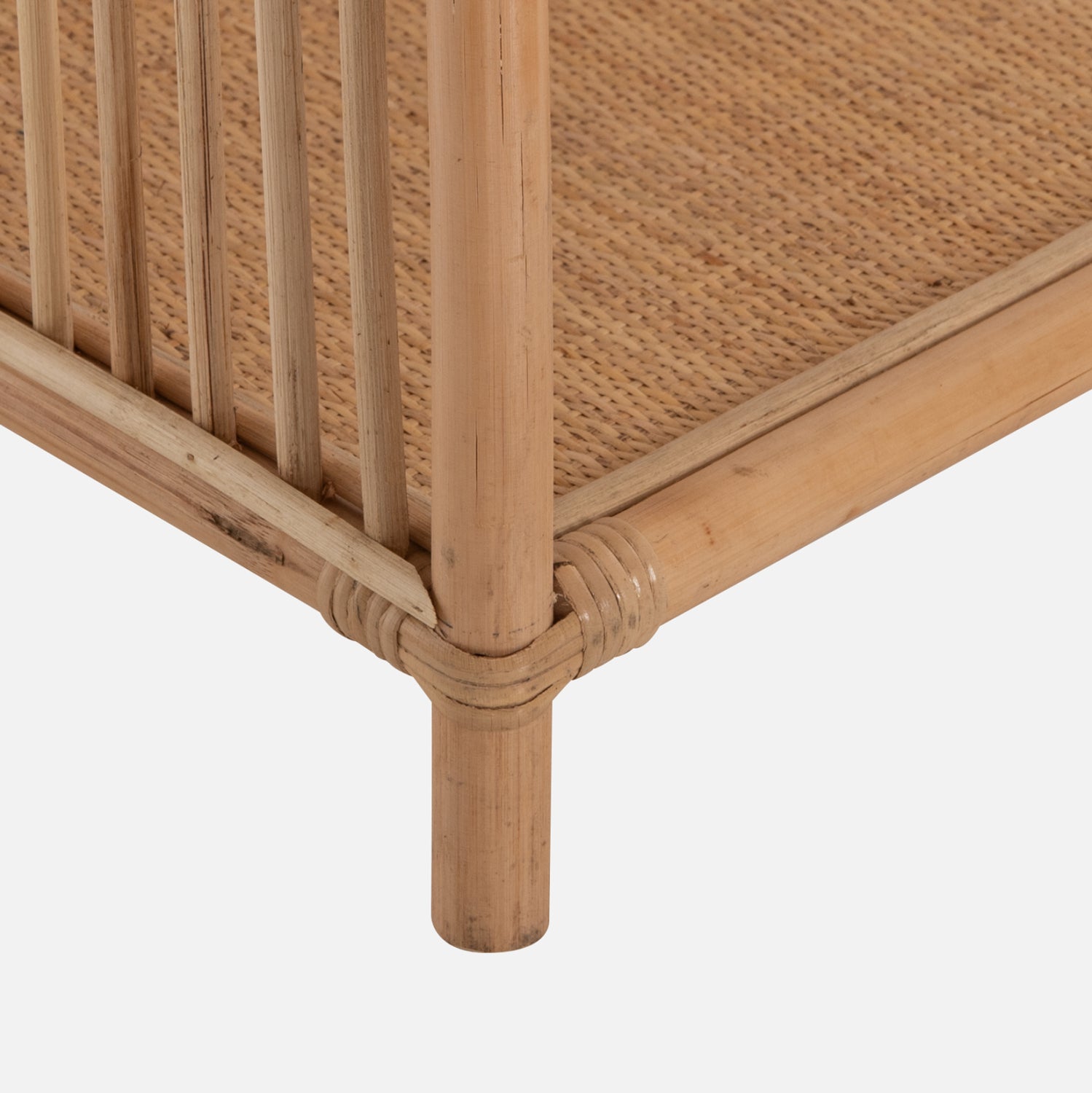 Библиотека SIMOK от естествен ратан в естествен цвят 80x40x182Hcm.