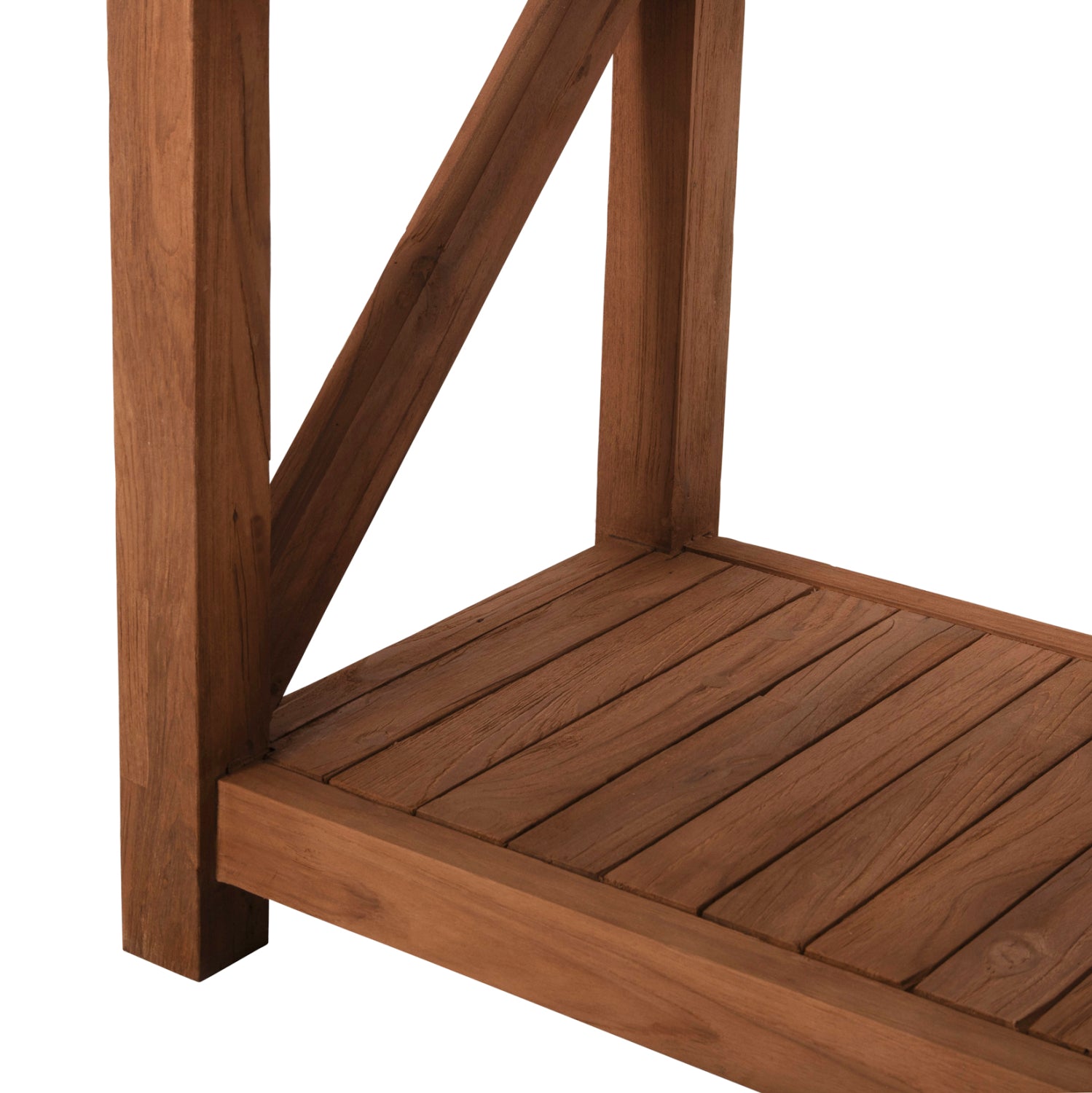 Библиотека KITAKU от рециклиран тик в естествен цвят 150x45x200Hcm.