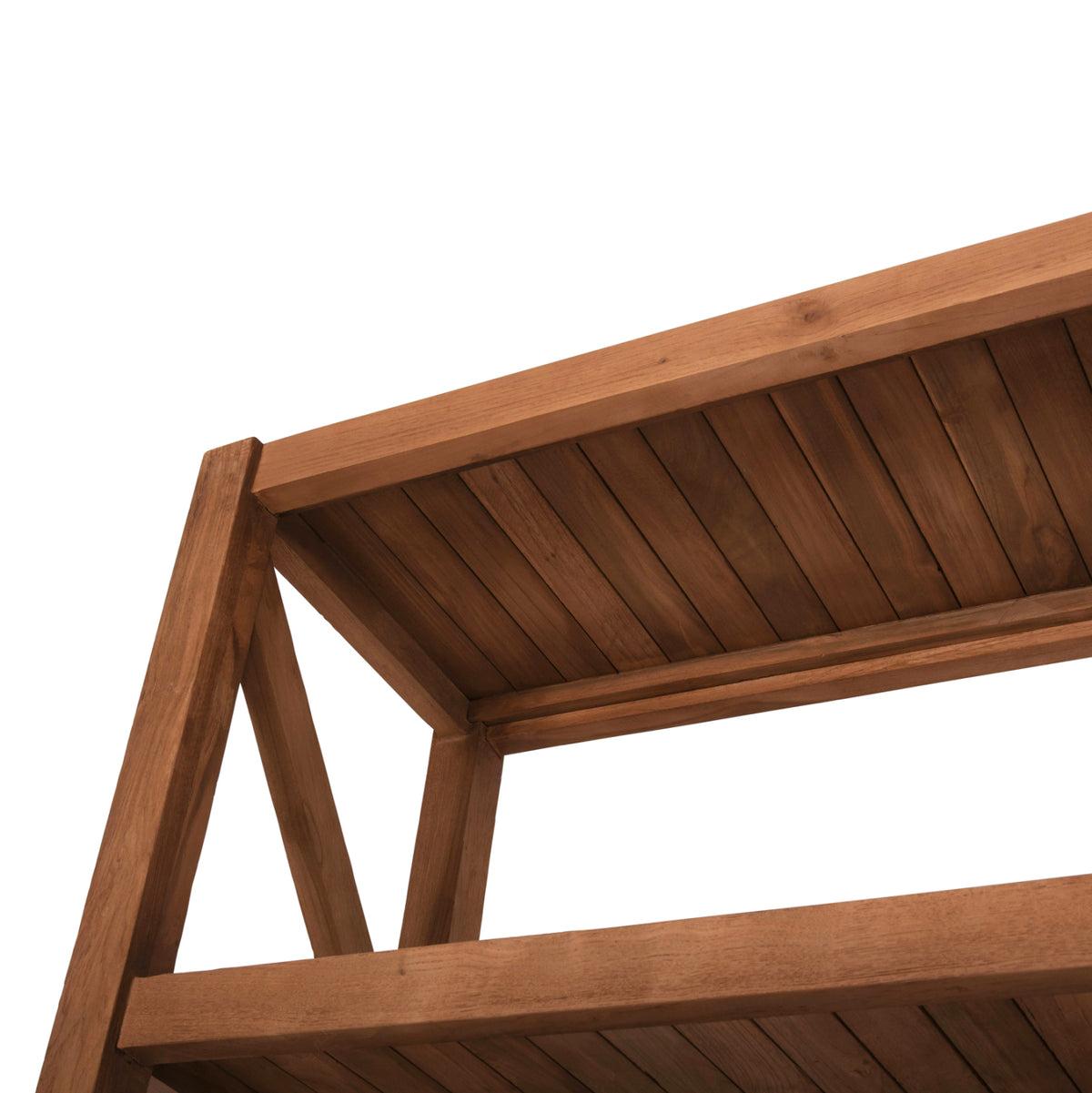 Библиотека KITAKU от рециклиран тик в естествен цвят 150x45x200Hcm.