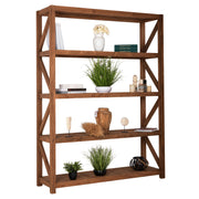 Библиотека KITAKU от рециклиран тик в естествен цвят 150x45x200Hcm.