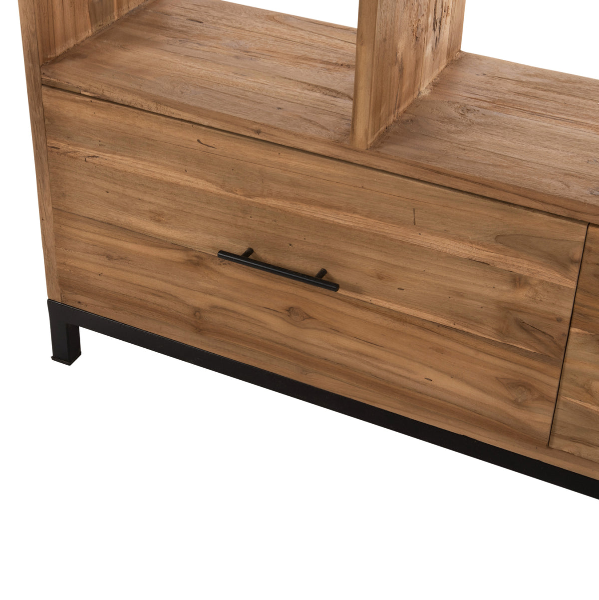 РАФТ ЗА КНИГИ ROMULUS РЕЦИКЛИРАН ТИК - 2 ЧЕКМЕДЖЕТА 140x30x210,5Hсм.