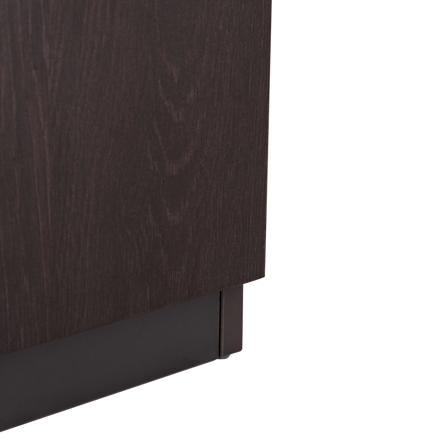Професионален офис шкаф Rosewood меламин в сиво-венге 80x40x200H см