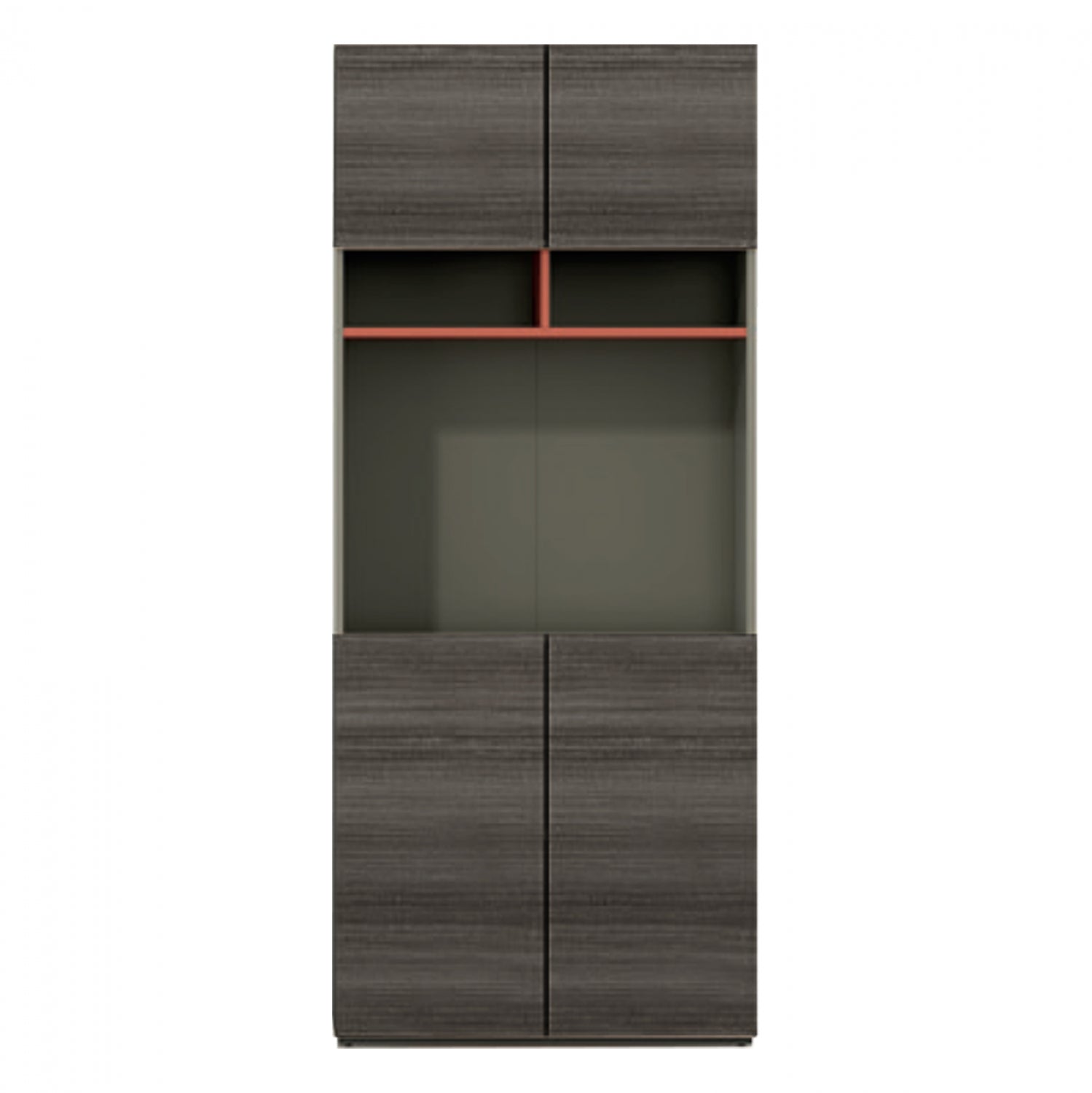 Професионална офис библиотека Lux Series Mocha & Ash 80x40x190