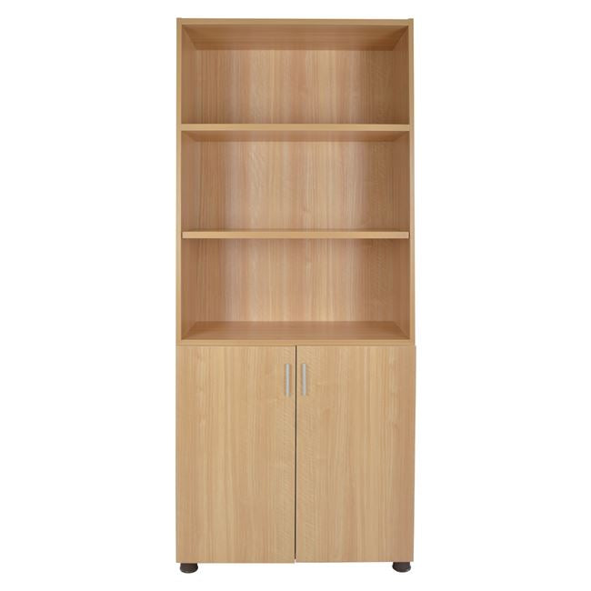 Професионален офисен шкаф за книги в цвят дъб 80x40x190 см.