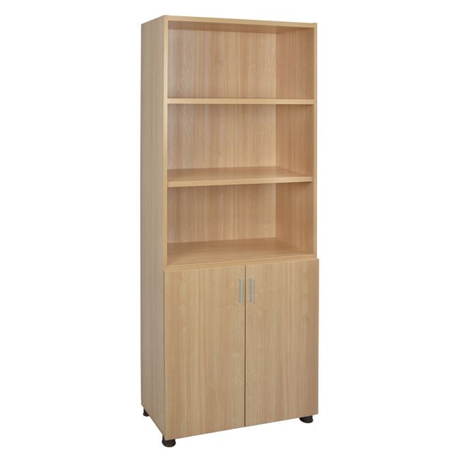 Професионален офисен шкаф за книги в цвят дъб 80x40x190 см.