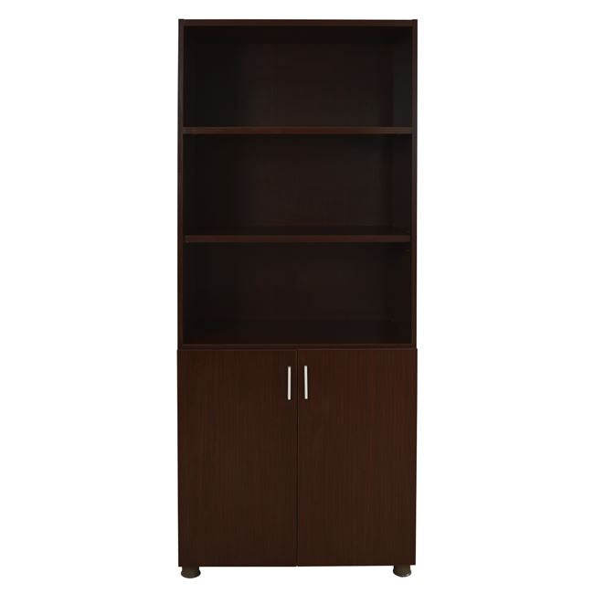 Професионален офисен шкаф за книги в цвят венге 80x40x190 см.