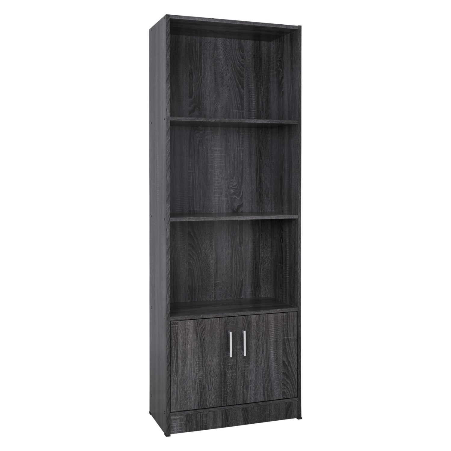 Офис библиотека меламин сив цвят 60x30x174