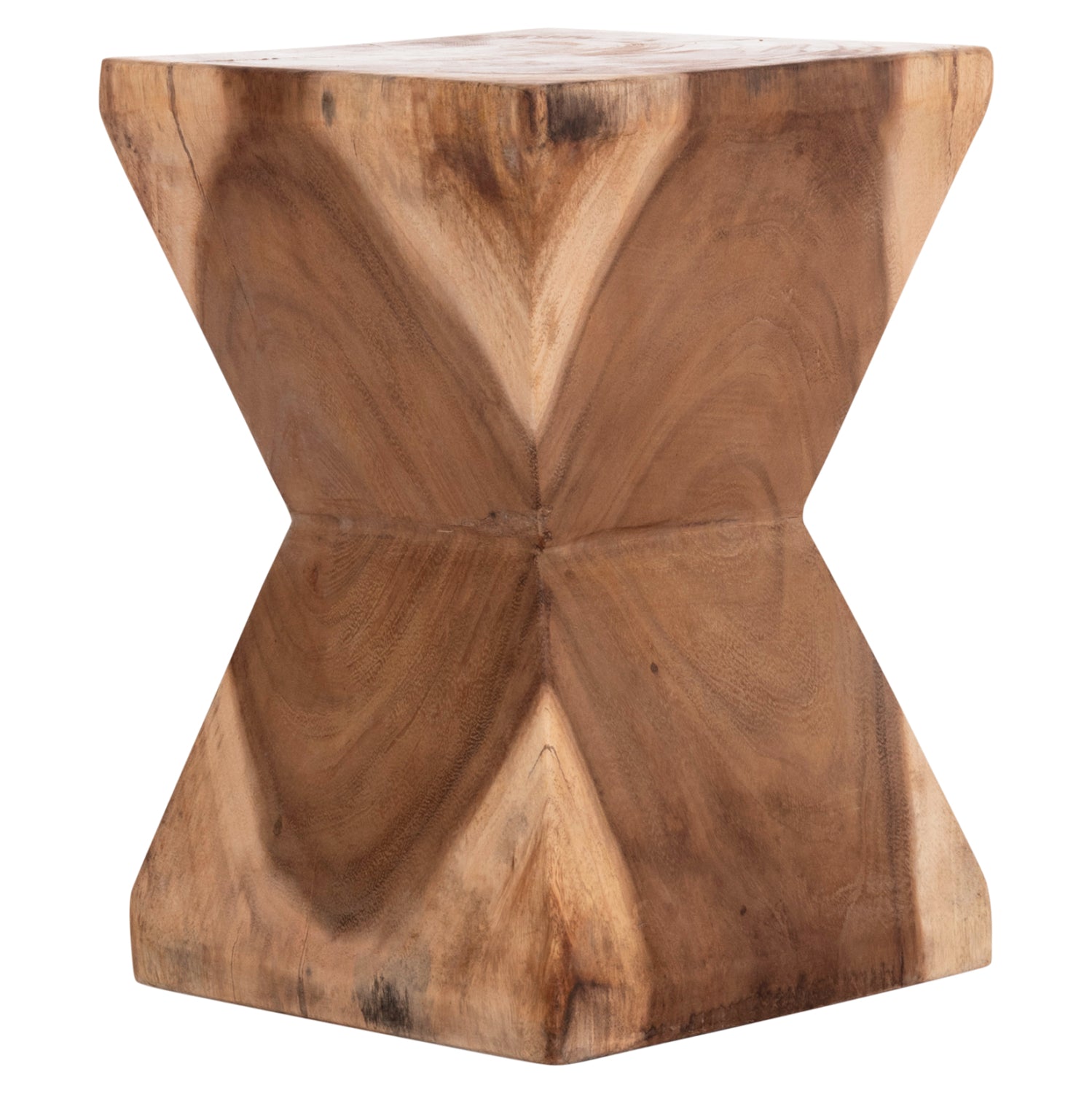 СТОЛЧЕ ANVIL МАСИВНА ДЪРВЕСИНА SUAR ЕСТЕСТВЕН ЦВЯТ 31x31x45Hсм.