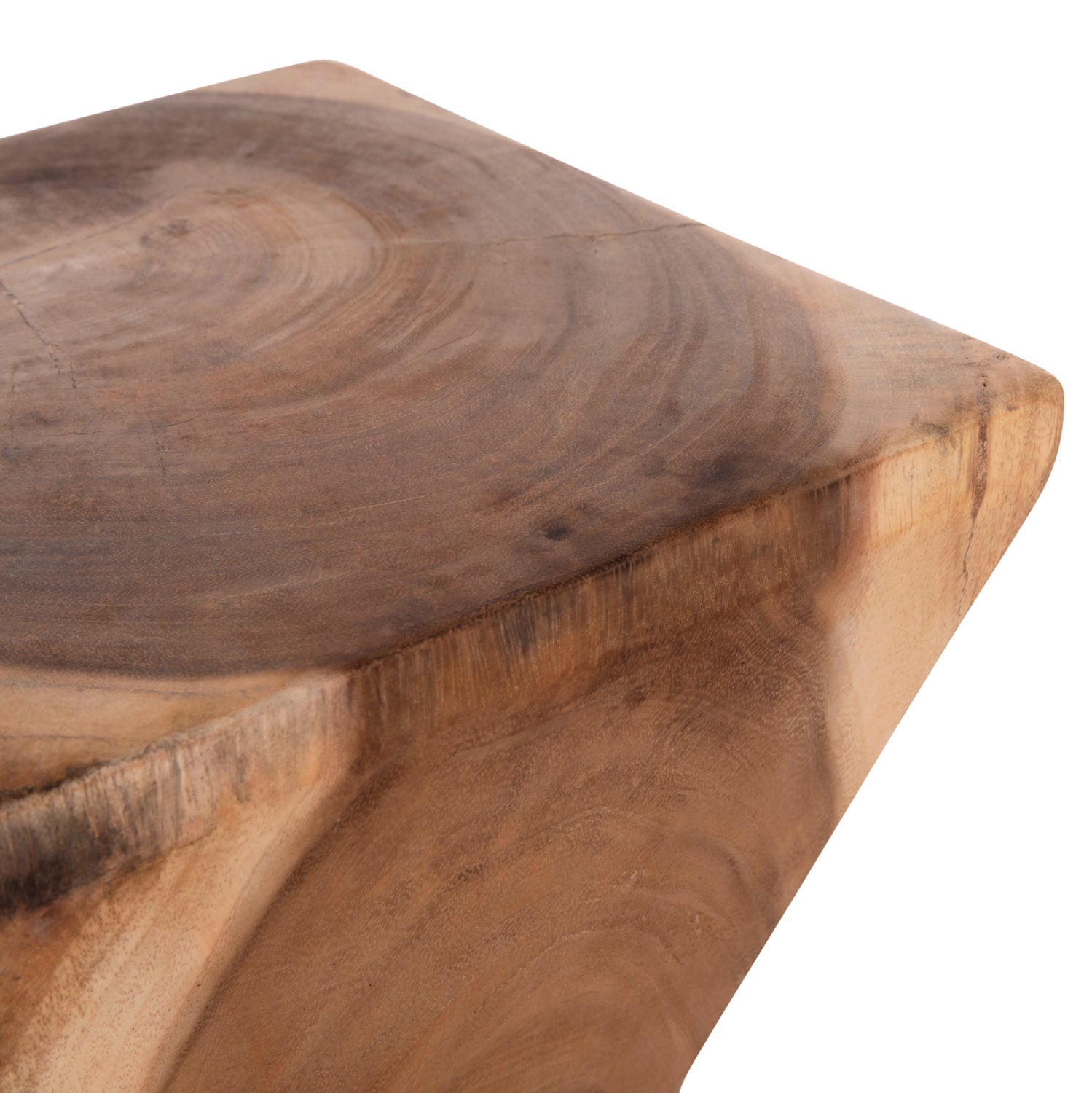 СТОЛЧЕ ANVIL МАСИВНА ДЪРВЕСИНА SUAR ЕСТЕСТВЕН ЦВЯТ 31x31x45Hсм.