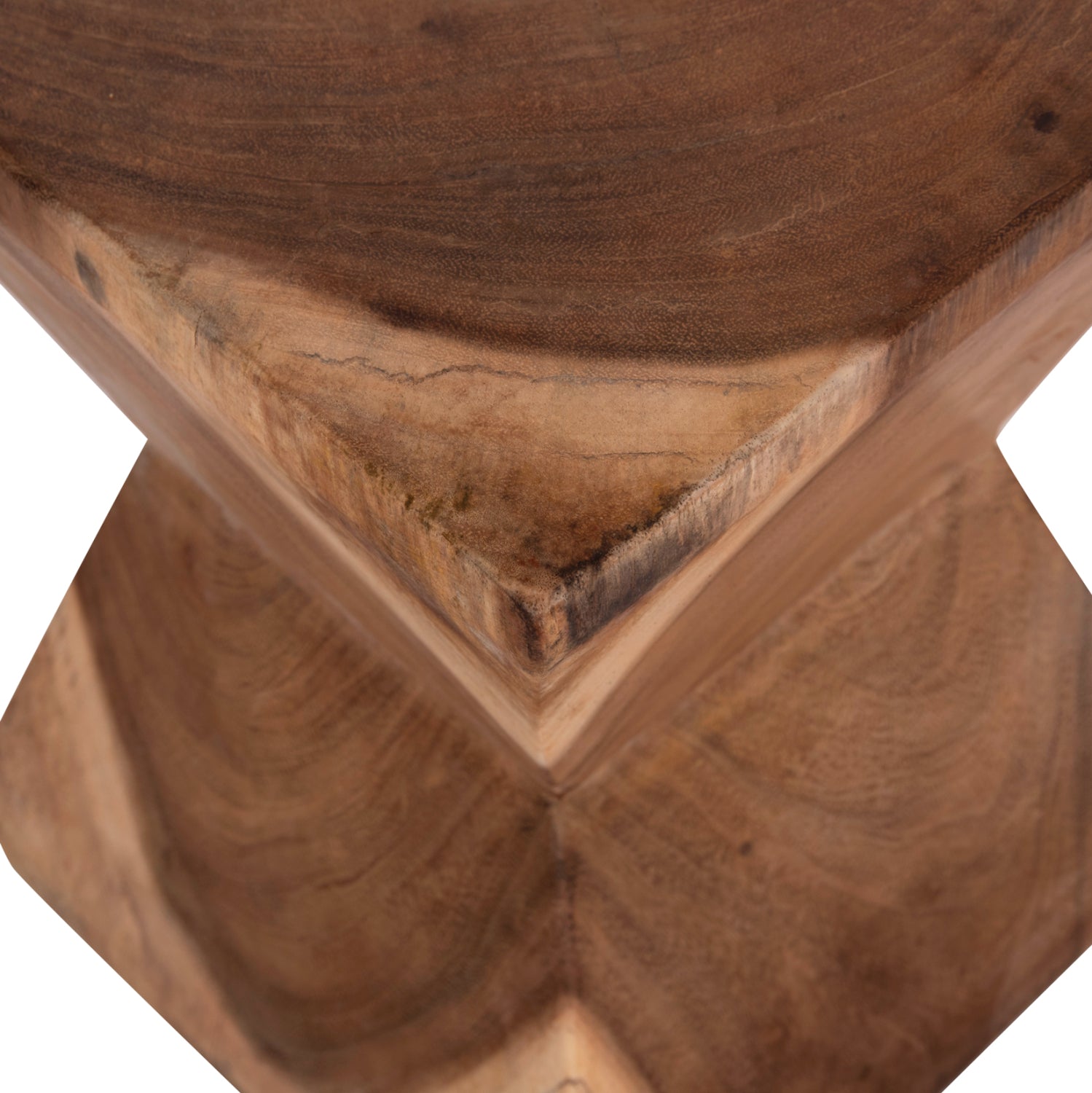 СТОЛЧЕ ANVIL МАСИВНА ДЪРВЕСИНА SUAR ЕСТЕСТВЕН ЦВЯТ 31x31x45Hсм.