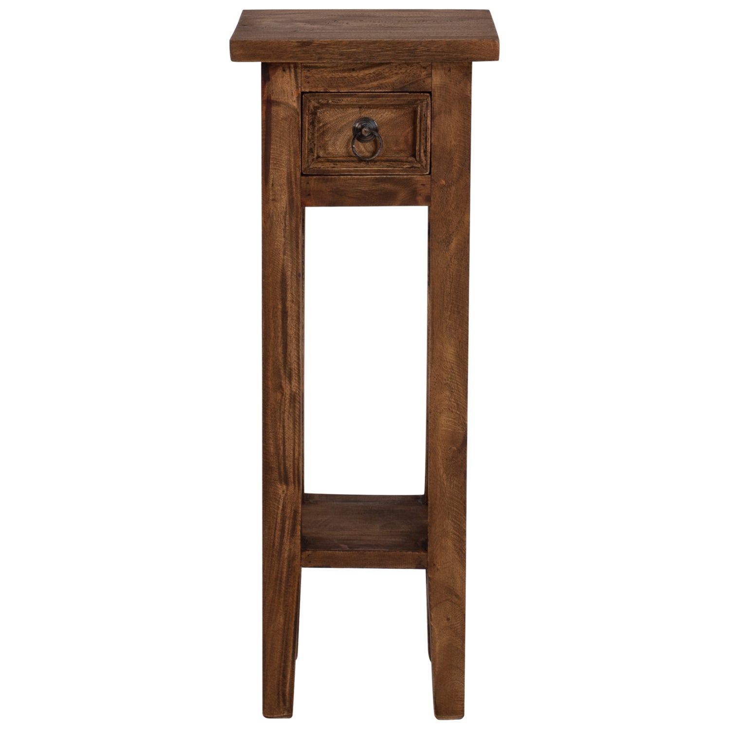СТРАНИЧНА МАСА ОТ МАХАГОН С ЧЕКМЕДЖЕ ЕСТЕСТВЕН ЦВЯТ 25x25x66,5Hcm.