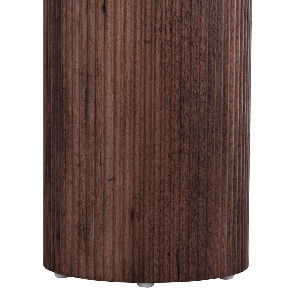 Странична масичка MARGON MDF в тъмнокафяв дървесен цвят Φ45x50,5 см