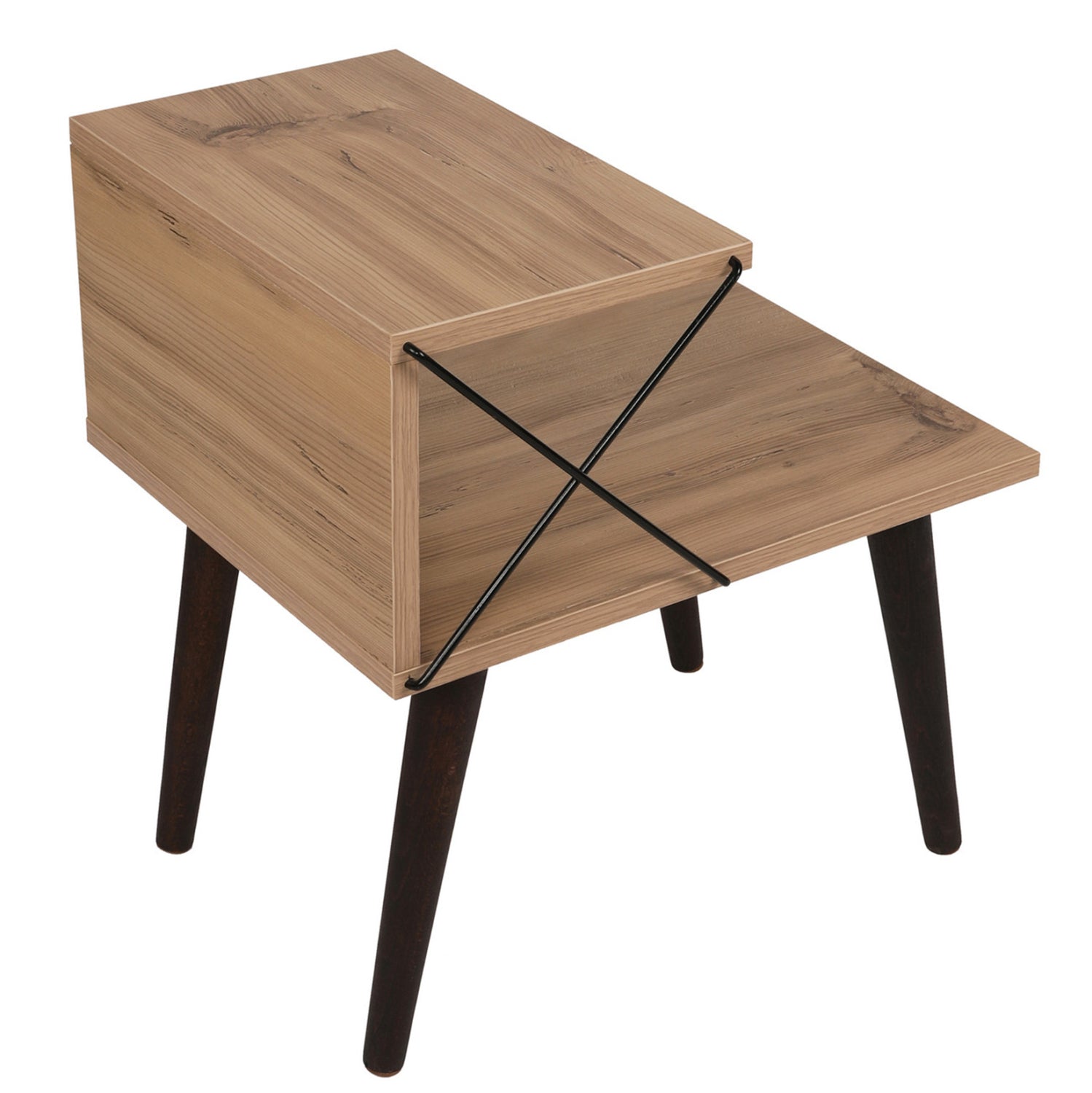 Масичка/нощно шкафче меламин в натурален цвят 50x40x55Hсм.