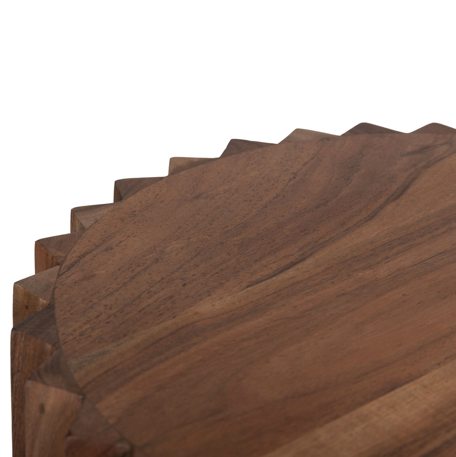 Кръгла странична маса Sedge масив акация - натурален цвят Φ40x50Hсм.