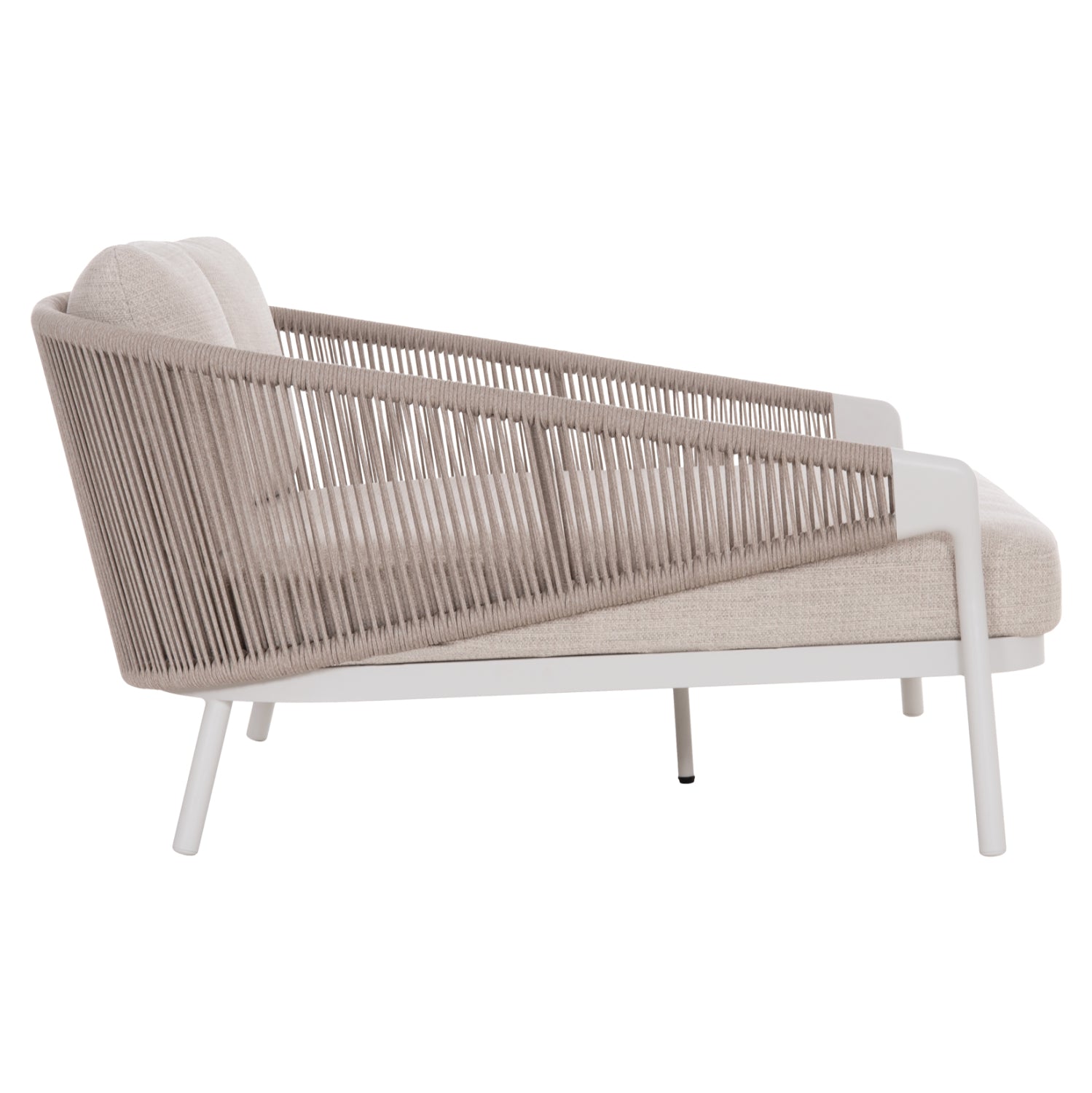 ДНЕВЕН ЛЕГЛО СЕРИЯ XANTION БЯЛ АЛУМИНИЙ-ВЪЖЕ-ОЛЕФИНОВА ТЪКАН 157x147x88см