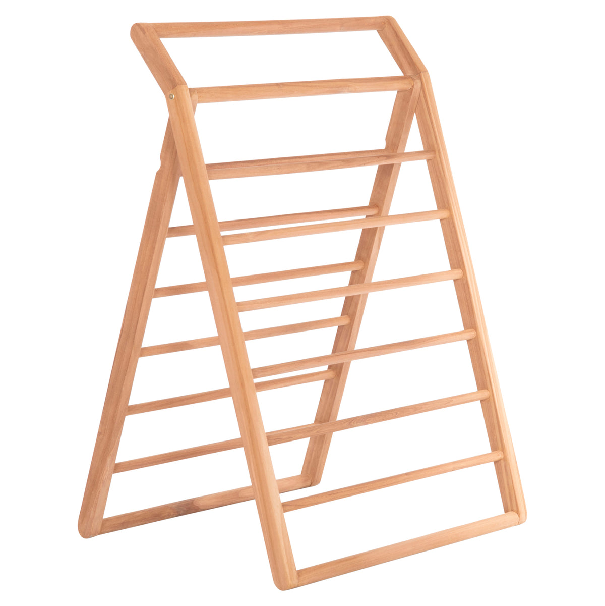 Декоративен подов закачалка METIC тиково дърво в натурален цвят 70x70x102.5Hсм.