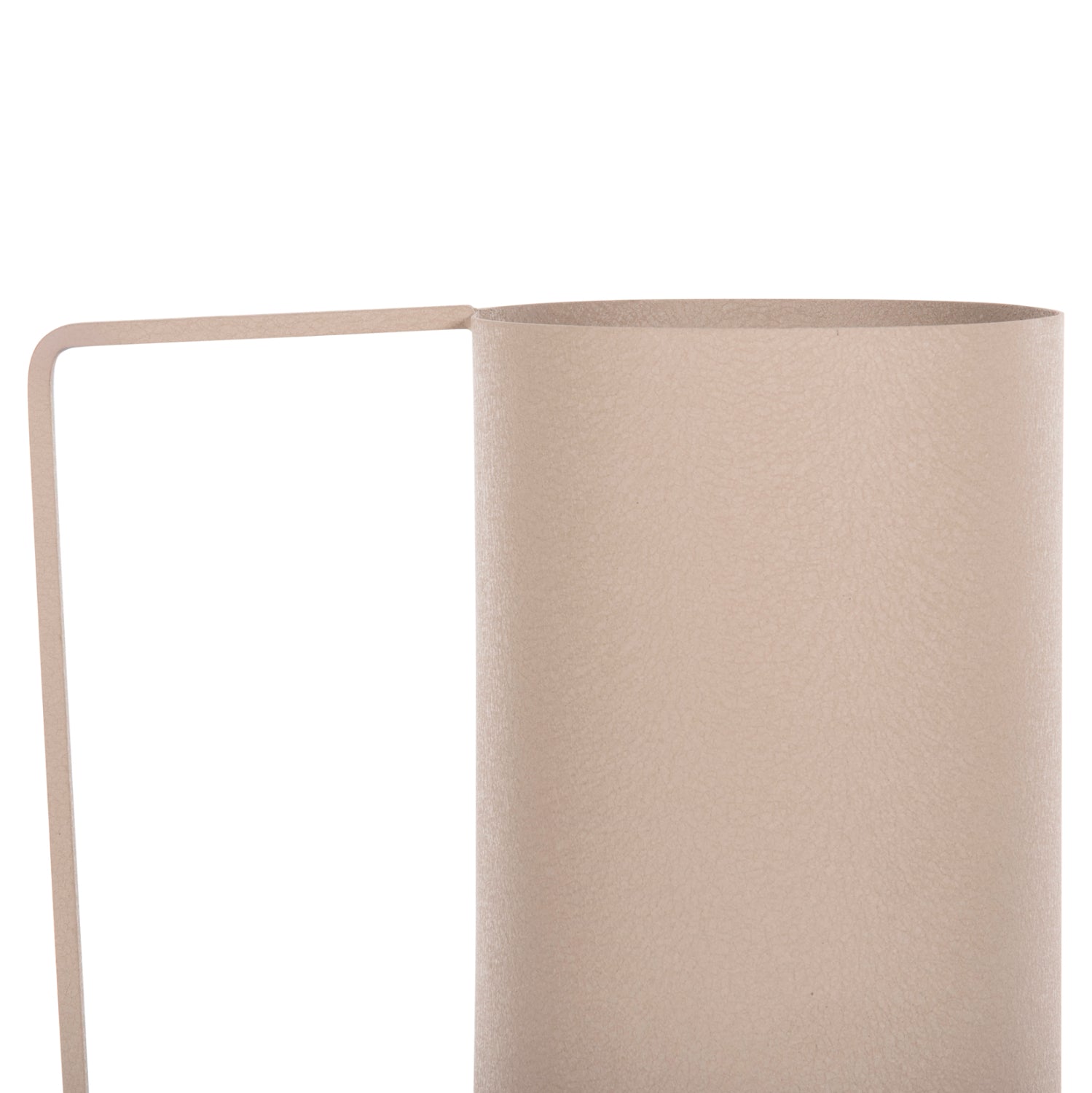Декоративна ваза FLAGON метал в екрю Φ34x54Hсм.