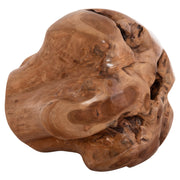 Декоративна топка CLEMOR (M) от масивен тиков дърво - естествен цвят Φ40cm.