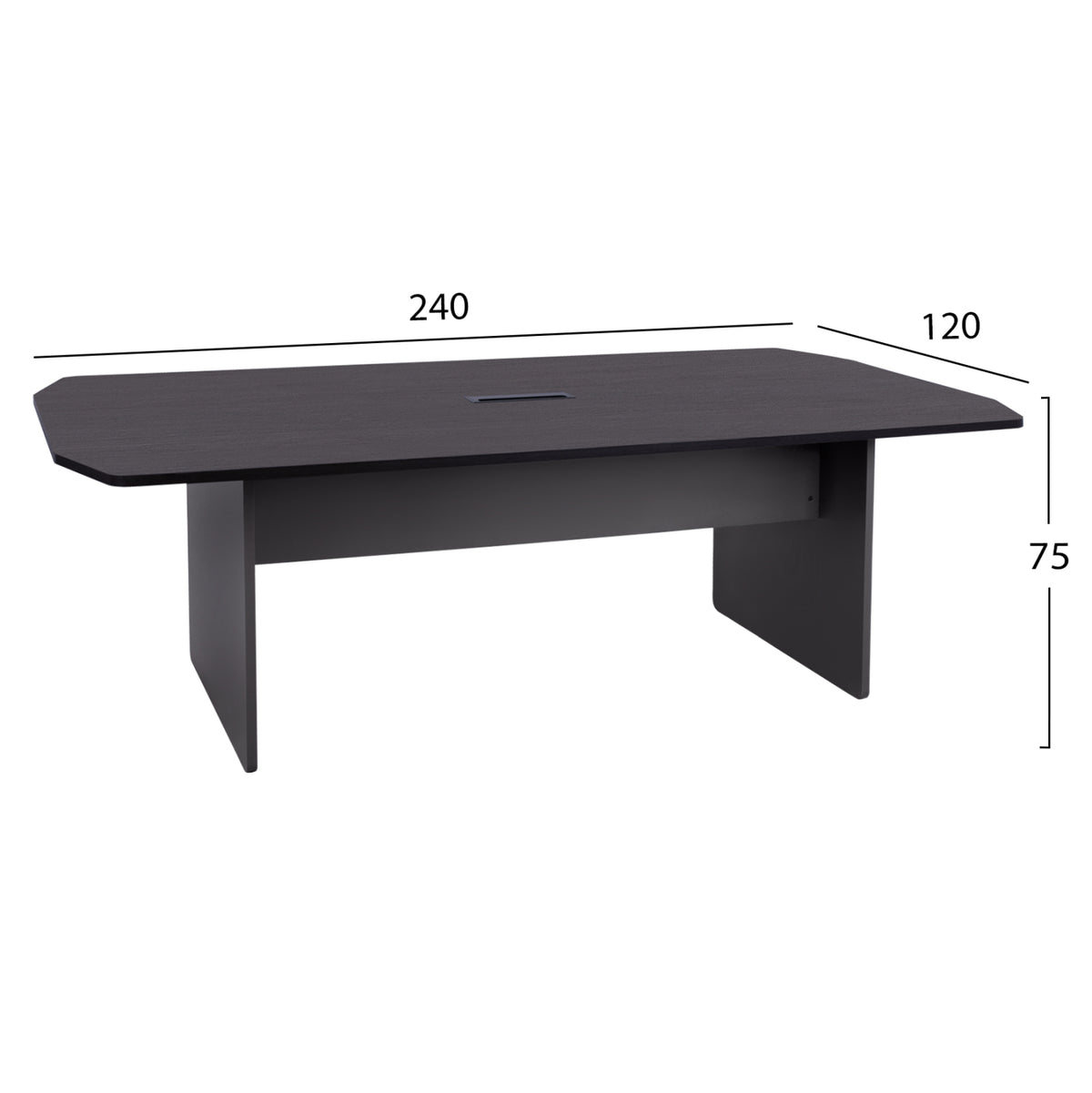 Професионално заседателно бюро розово дърво 240x120x75